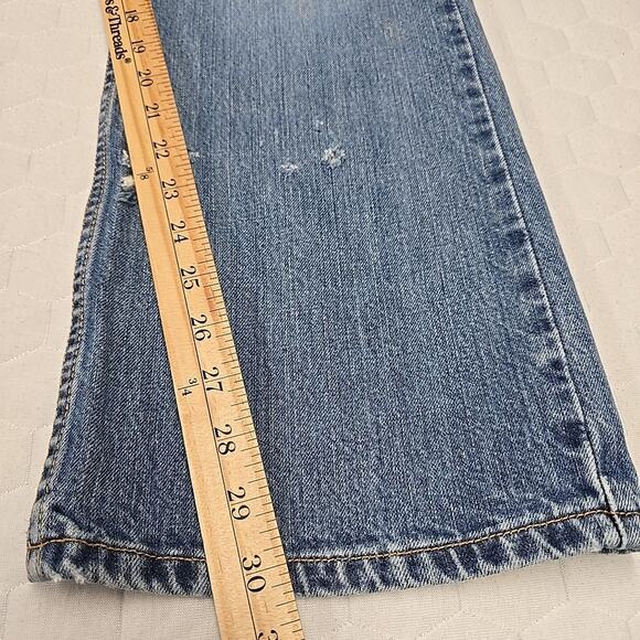 Vintage Levi’s 527 Mens Jeans Sz 34x30 Y2K Low Rise Boot Fit Denim Distressed - Picture 9 of 14